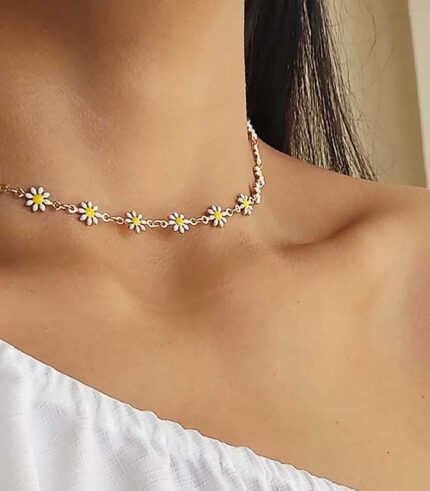 گردنبند دخترانه بابونه