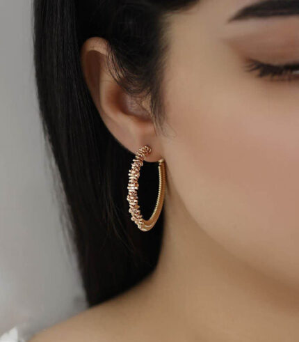 گوشواره حلقه ای طرح سان برند ysx