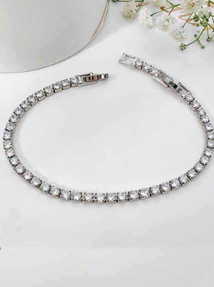 دستبند تنیسی نقره ای برند ژوپینگ