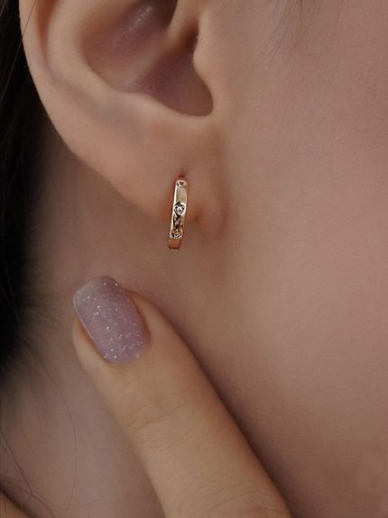 گوشواره حلقه ای طرح4 برند ژوپینگ