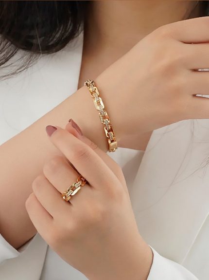 ست دستبند و انگشتر موریل برند ysx