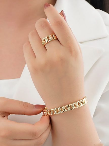 ست دستبند و انگشتر جواهری کارتیر برند ysx