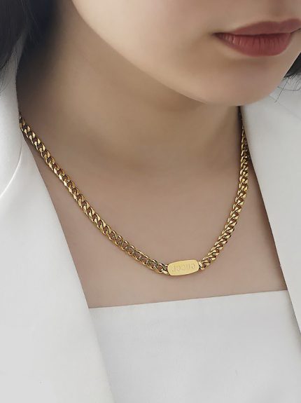 گردنبند زنانه کارتیر گوچی استیل