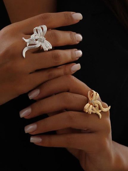 انگشتر زنانه پاپیونی نادی رادیوم