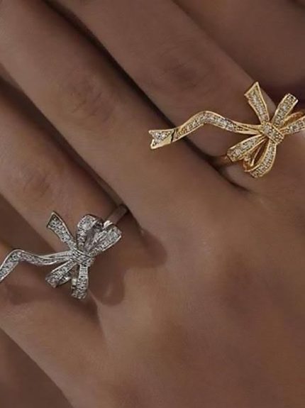 انگشتر زنانه پاپیونی سارن رادیوم