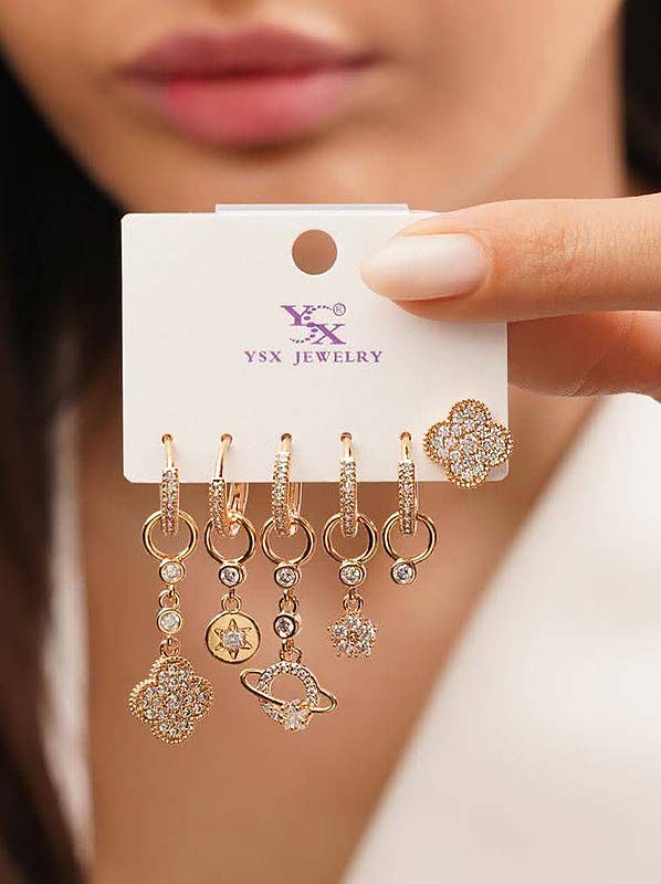 پک6تایی گوشواره زحل ysx